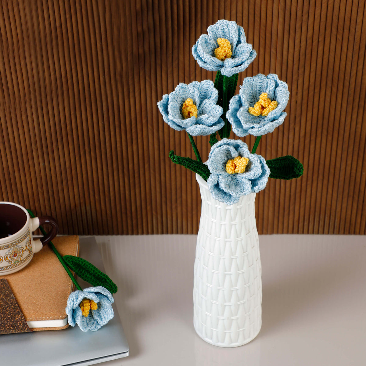 Afghan Tulips - Handcrafted Crochet Flowers