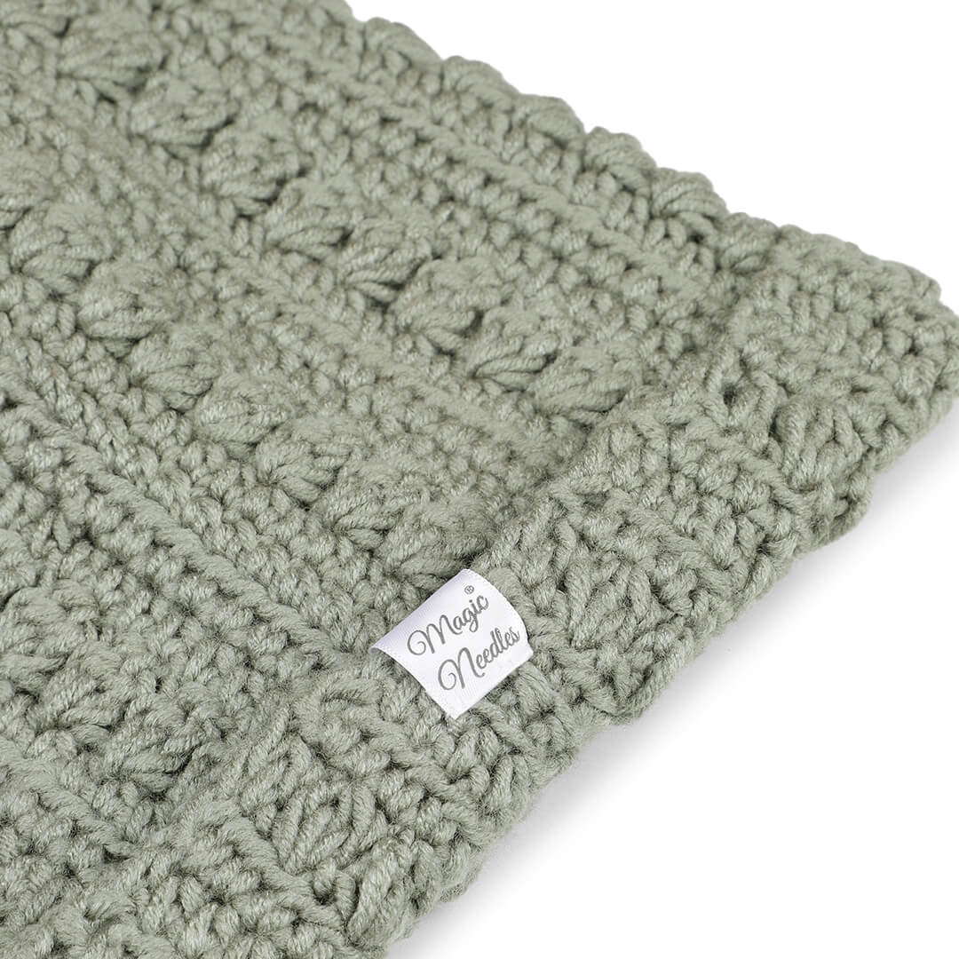 Handmade Self design Crochet Beanie - 3338