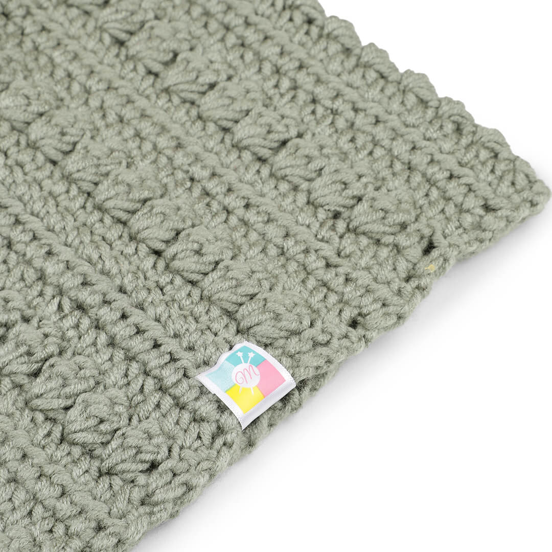 Handmade Self design Crochet Beanie - 3338