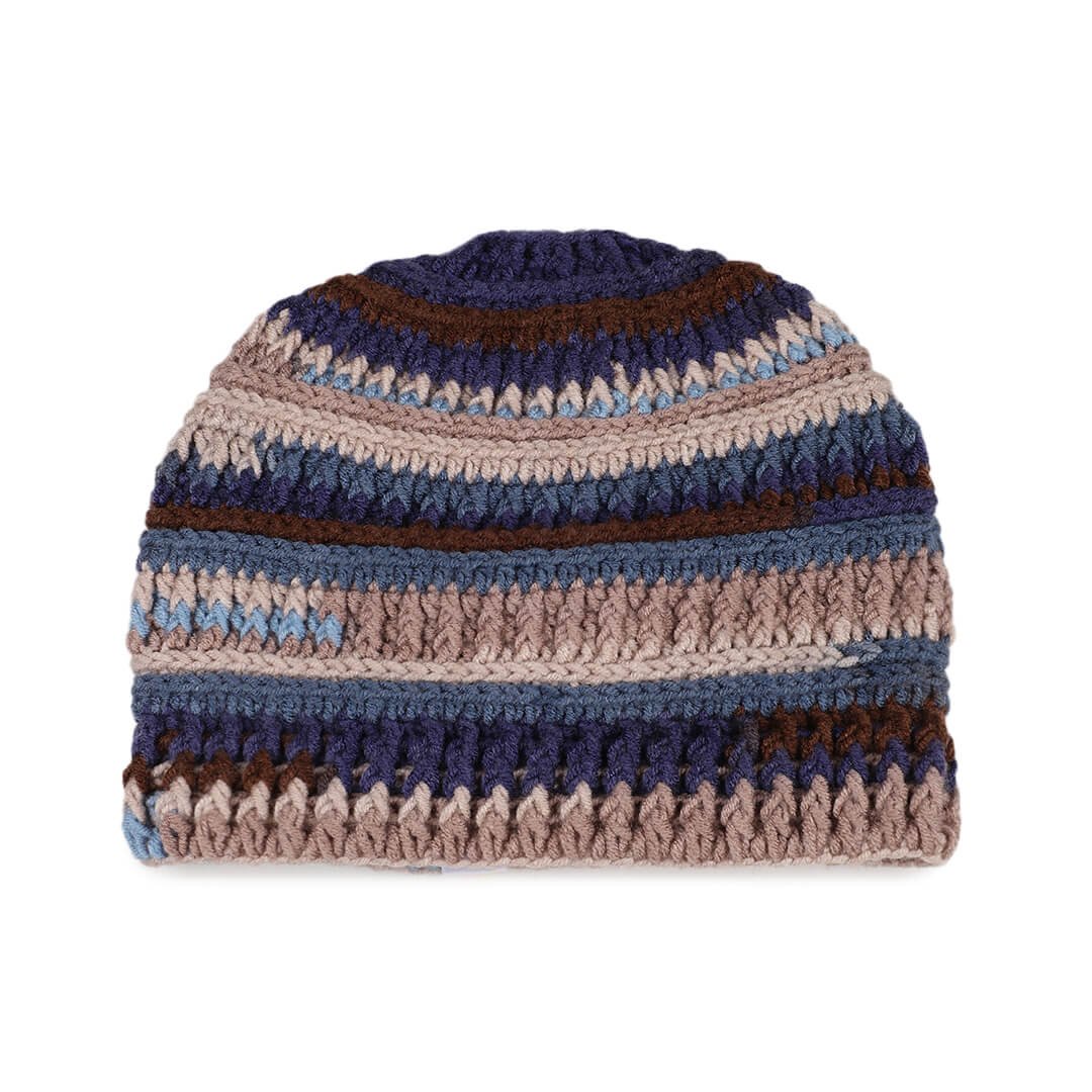 Handmade Self design Crochet Beanie - 3344