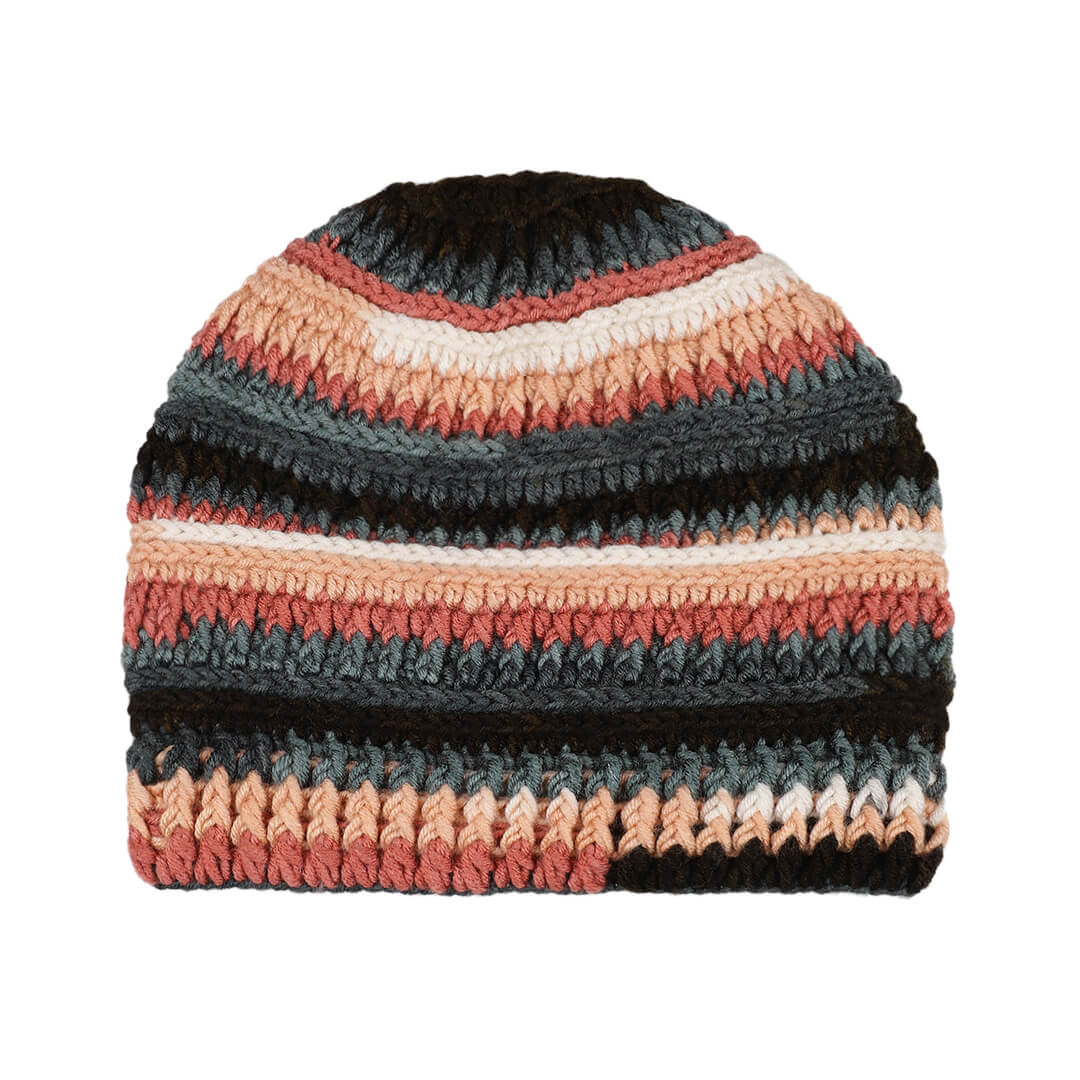 Handmade Self design Crochet Beanie - 3346