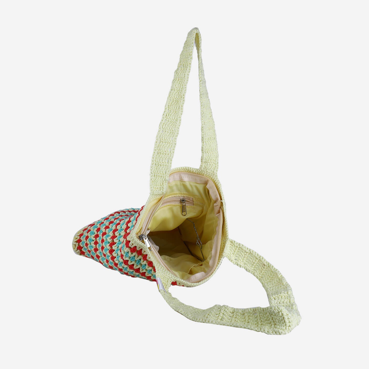 Handmade Crochet Market Bag - Multi-Color 2647