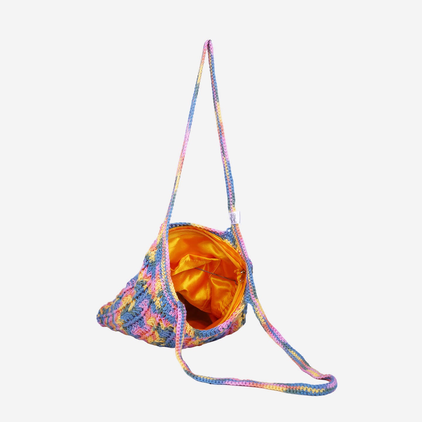 Handmade Crochet Market Bag - Multi-Color 2691