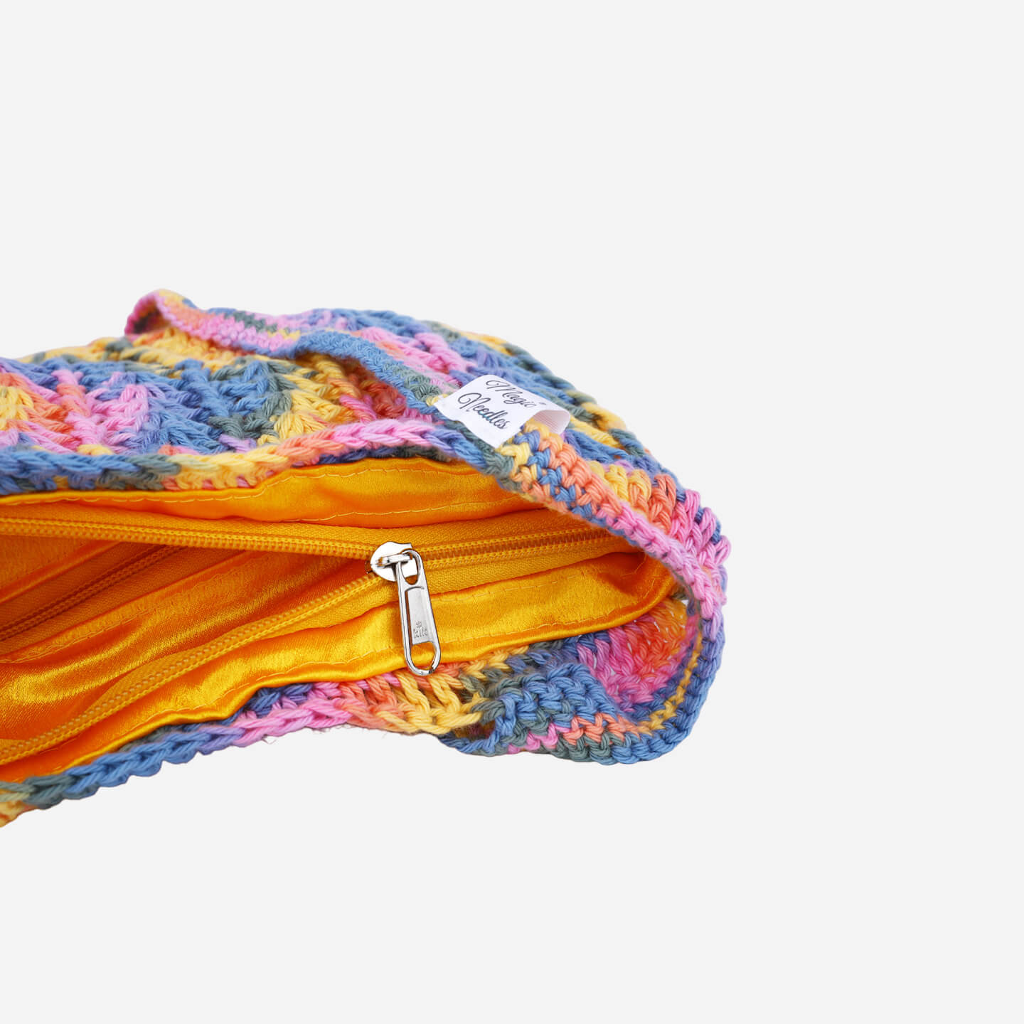 Handmade Crochet Market Bag - Multi-Color 2691