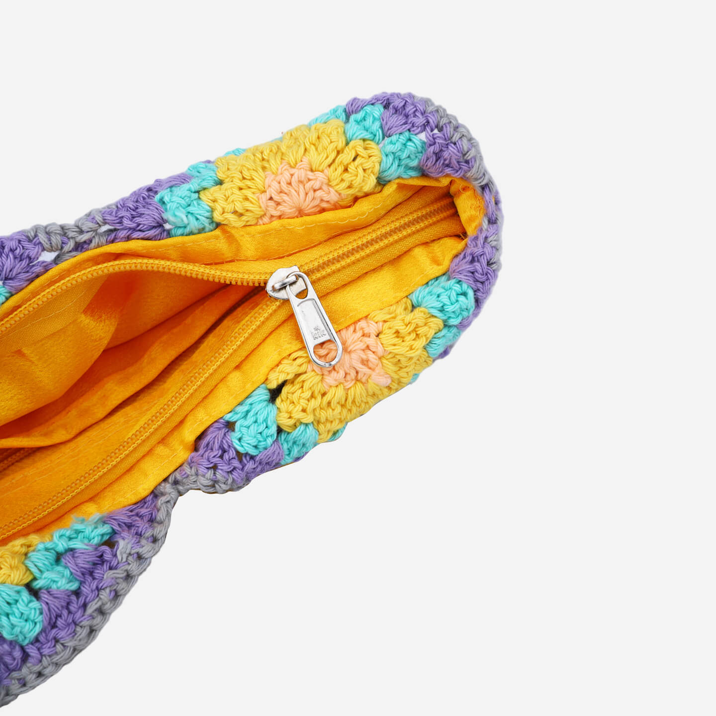 Handmade Crochet Market Bag - Multi-Color 2694