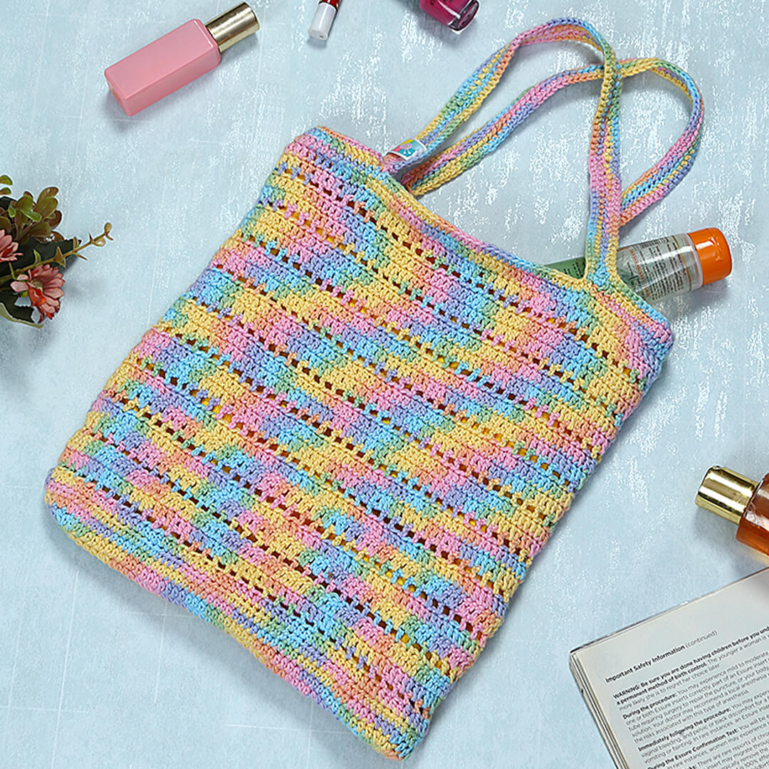 Handmade Crochet Bag - Multi Color 3046