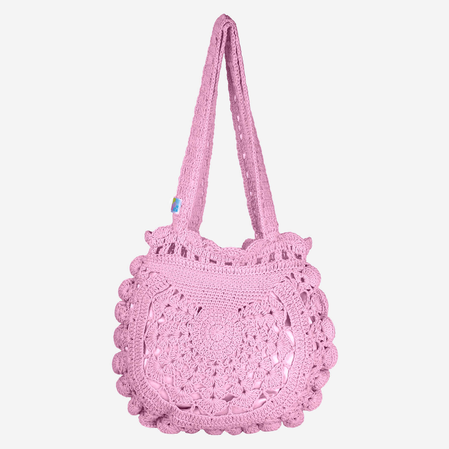 Handmade Crochet Bag - Pink 3048