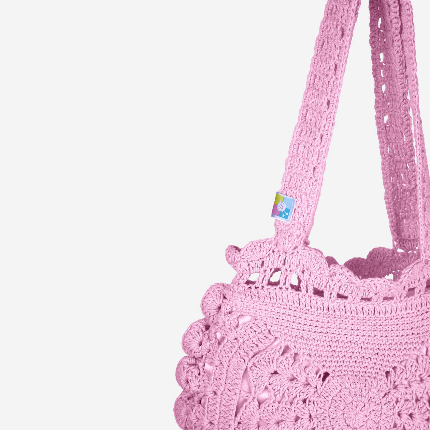 Handmade Crochet Bag - Pink 3048