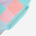 Crochet Pastel Checks Pullover - 3323