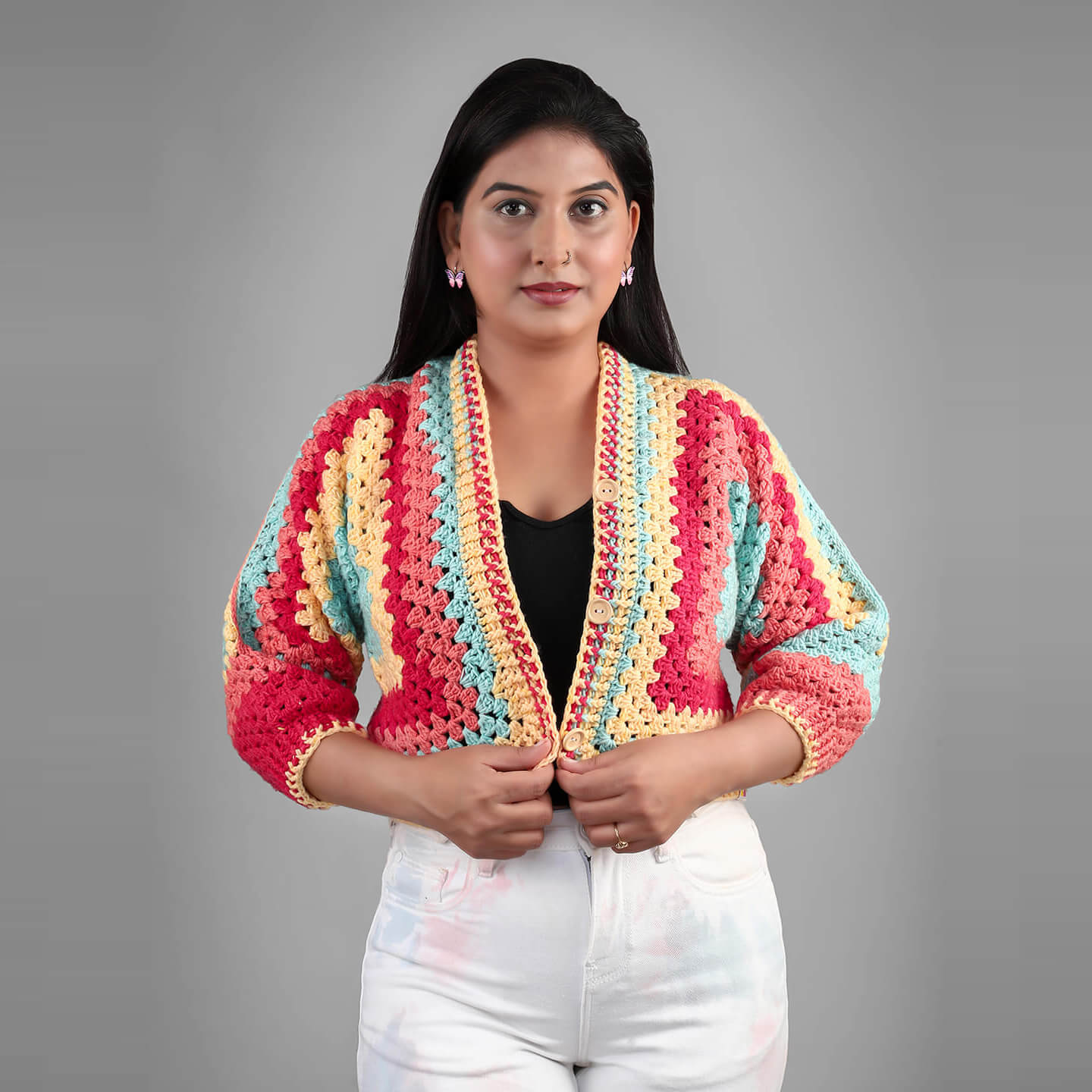 Womens Hexagon Winter Jackets - 3104