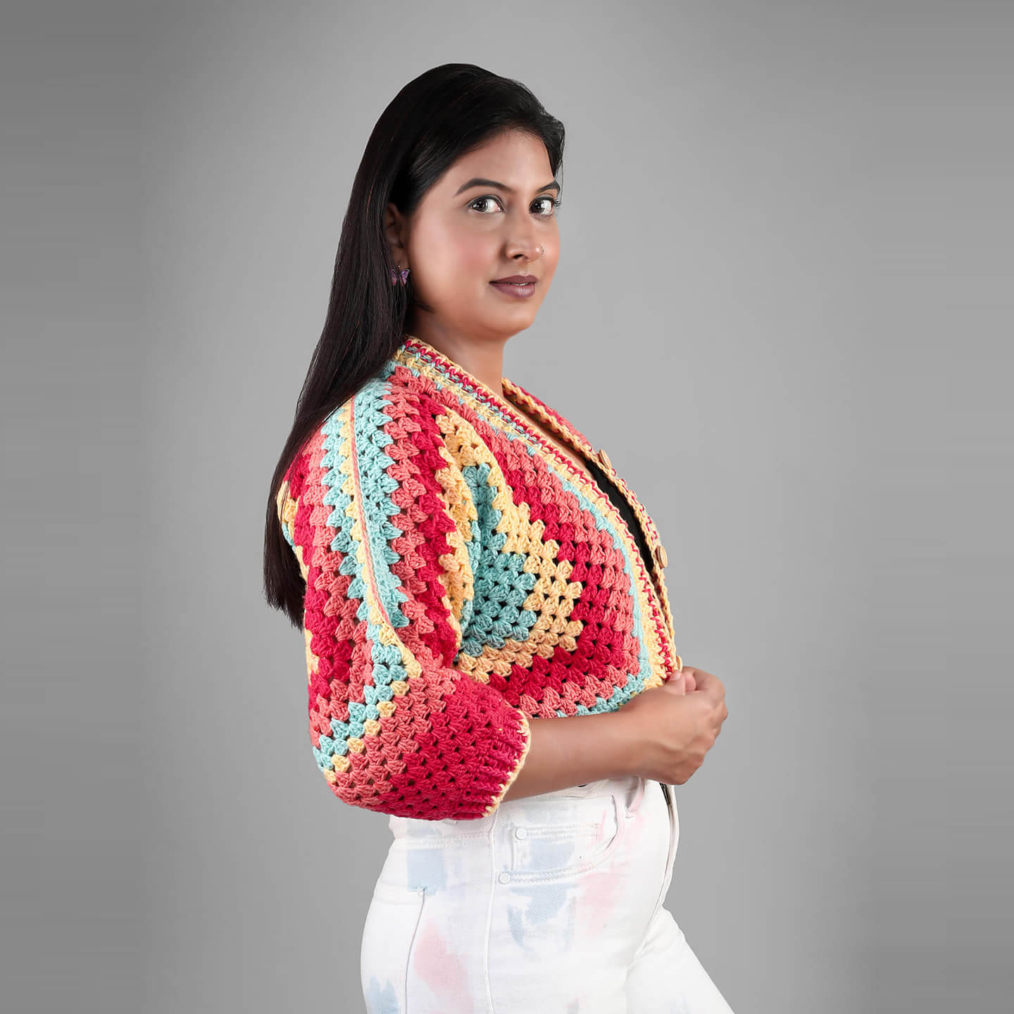 Womens Hexagon Winter Jackets - 3104