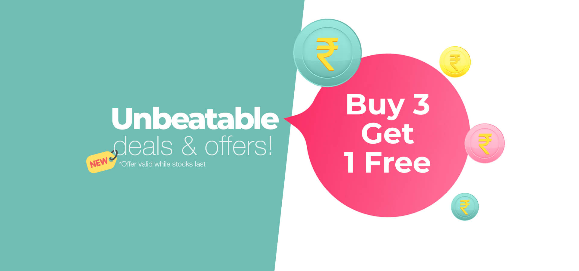 Unbeatable Deals and Offers - Buy 3, Get 1 Free!