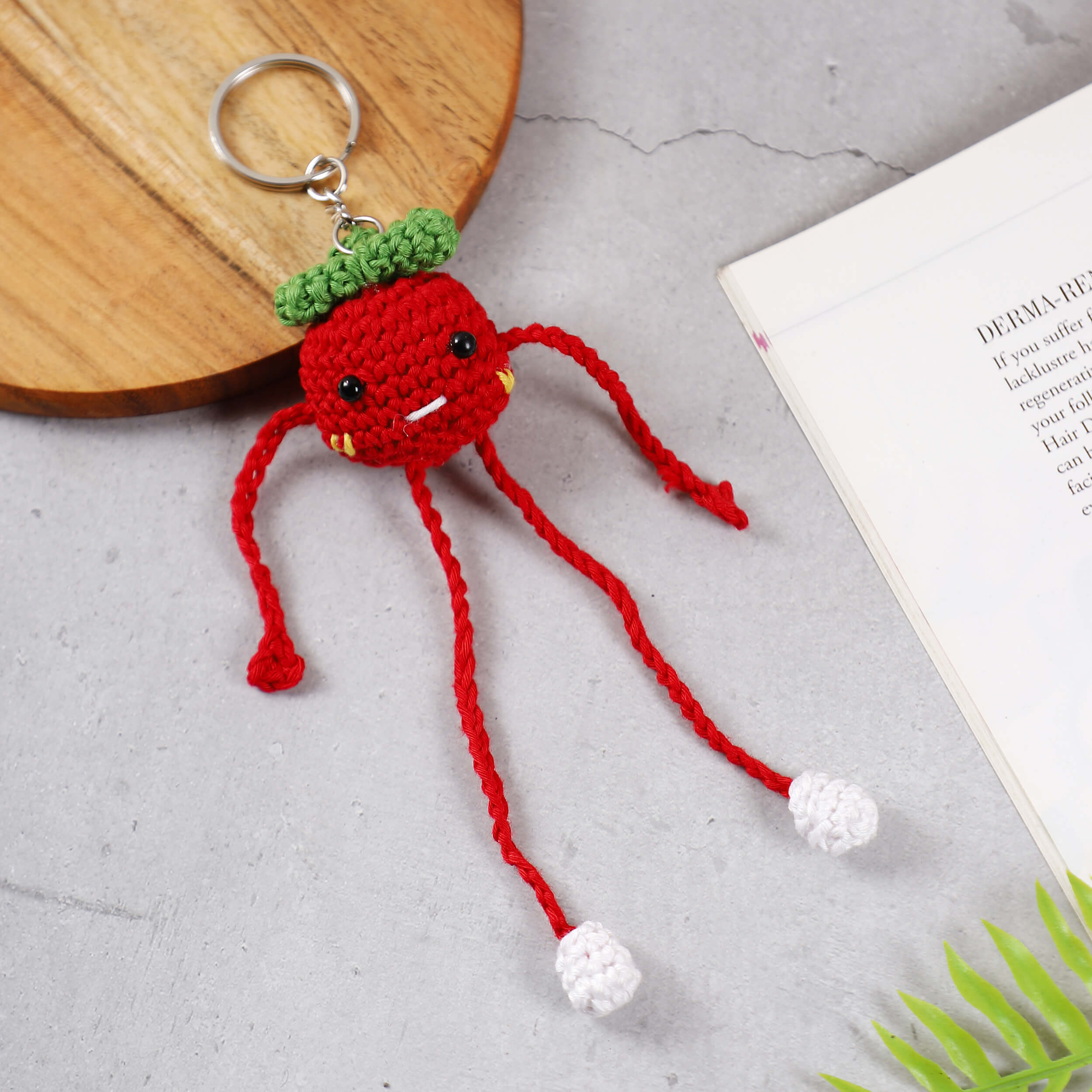 Handmade Crochet Tug & Pull Keychains