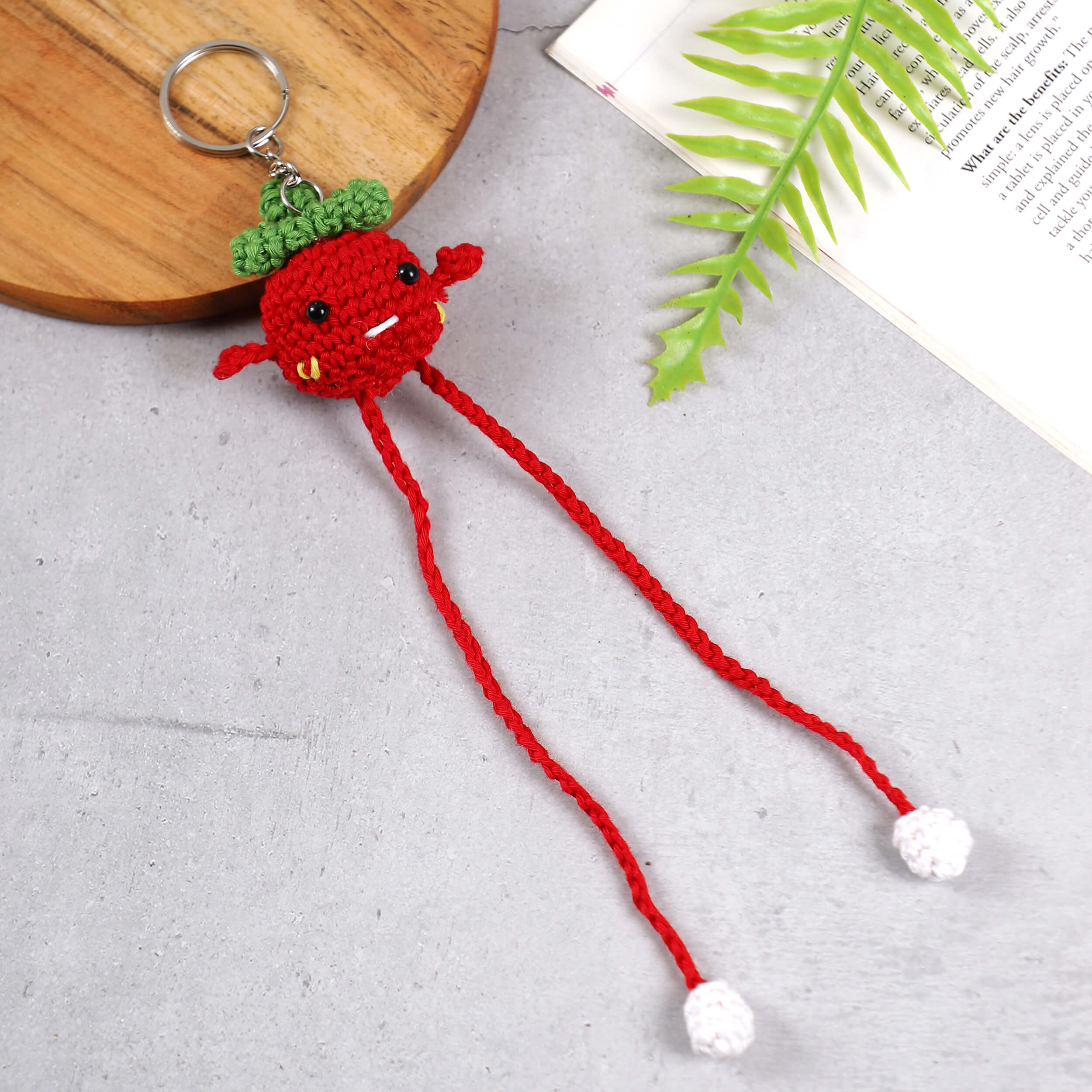 Handmade Crochet Tug & Pull Keychains