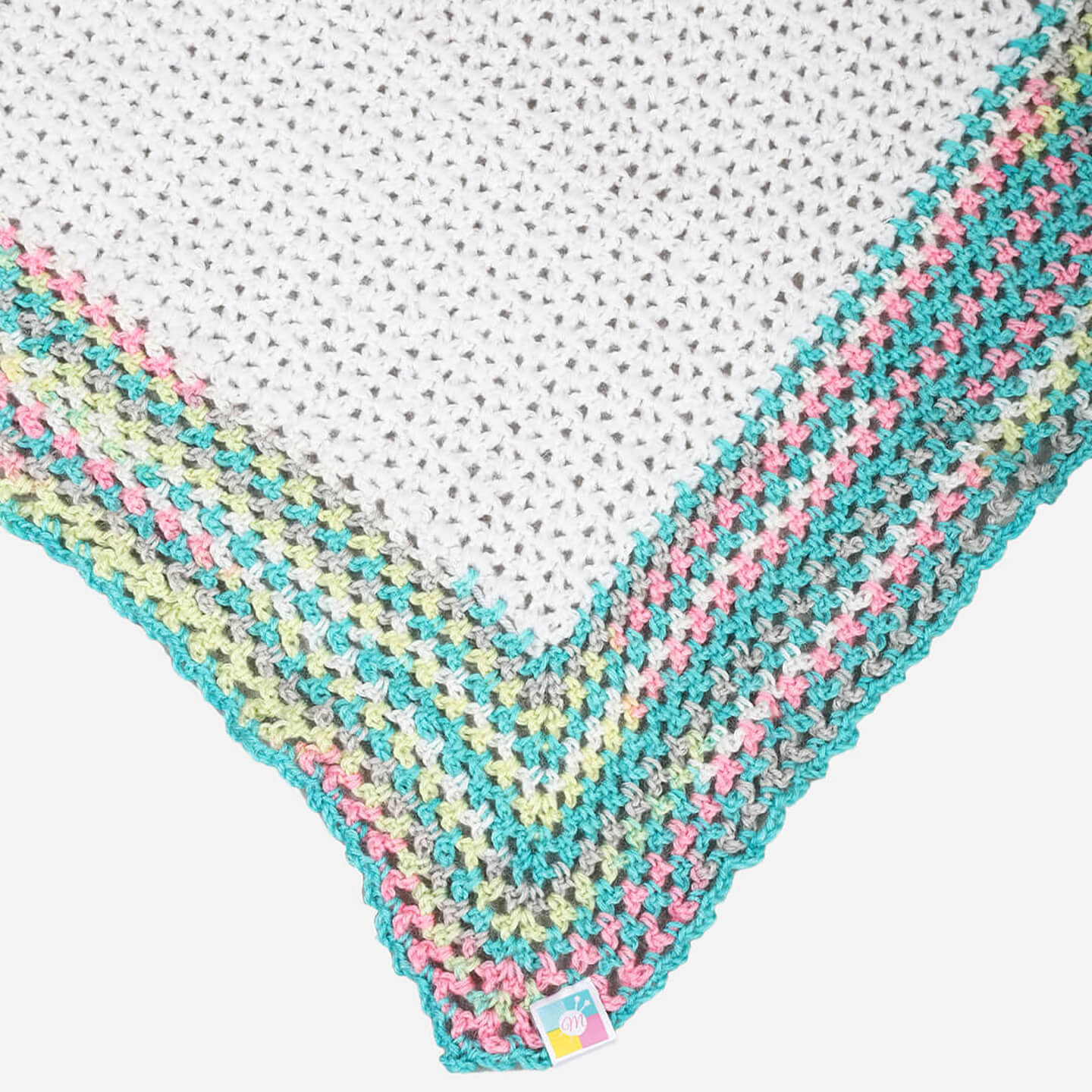 Handmade White and Pastel Colored Multi way Poncho - 3325