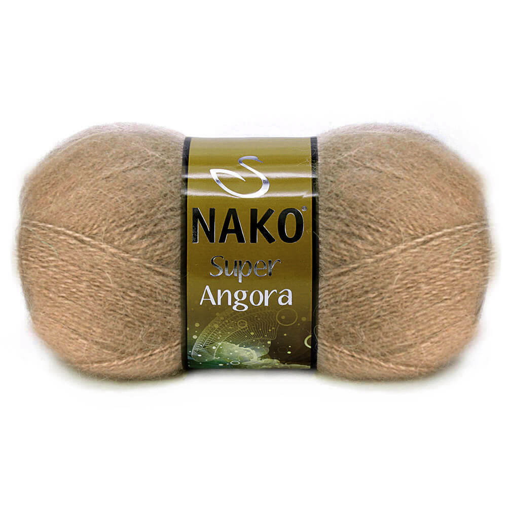 Nako Super Angora Yarn - Brown 221