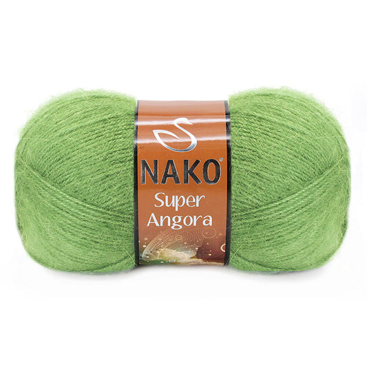 Nako Super Angora Yarn - Green 6414