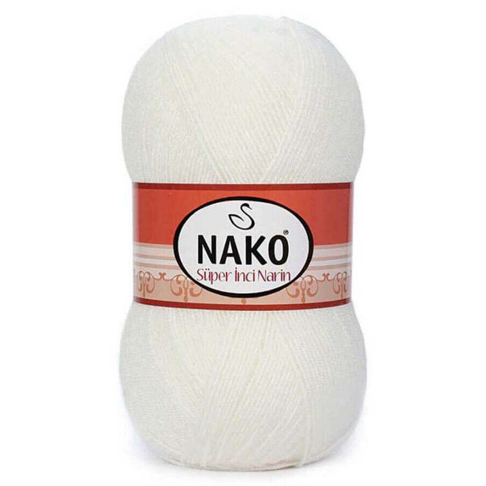 Nako Super Inci Narin Yarn - White 208