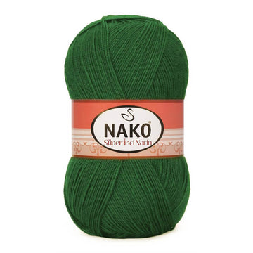 Nako Super Inci Narin Yarn - Green 3601