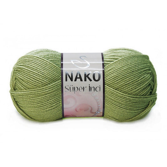Nako Super Inci Yarn - Olive Green 10268