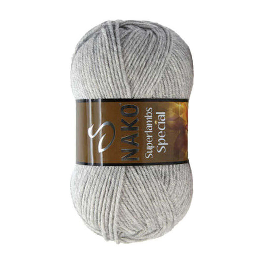 Nako Superlambs Special Yarn - Grey Melange 195