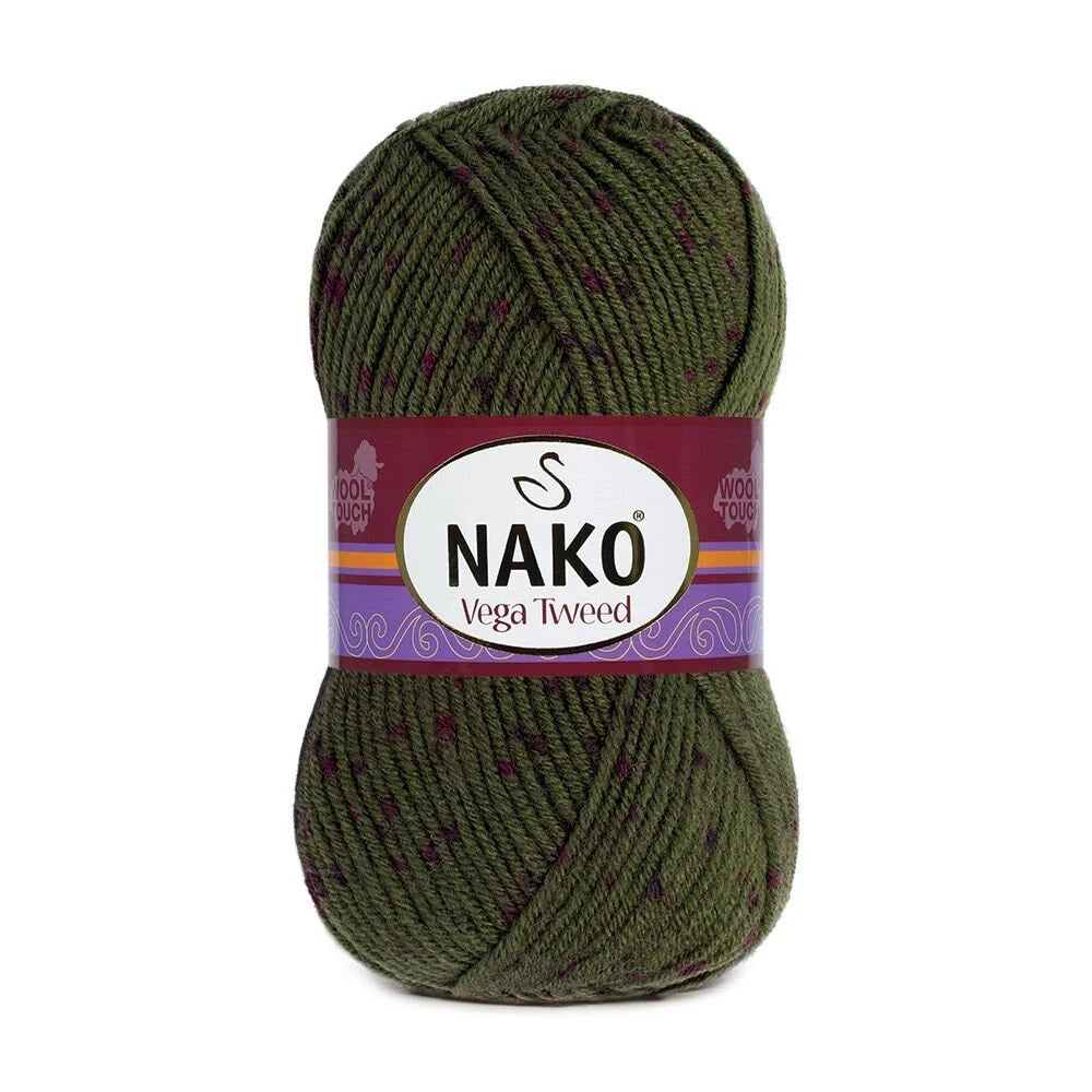 Nako Vega Tweed Yarn - Multi-Color 35038