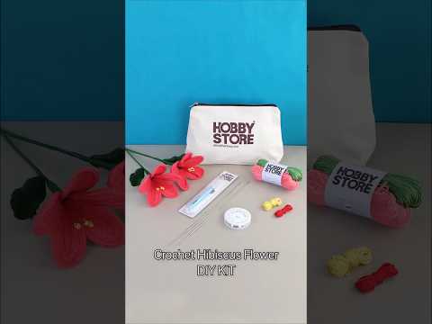Crochet Kit - Make 2 Beautiful Hibiscus Flowers
