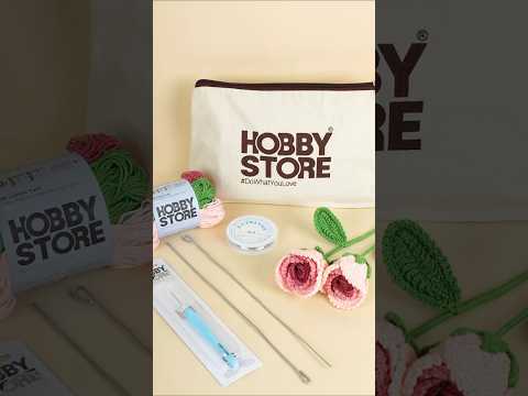 Crochet Kit – Makes 2 Gradient Roses