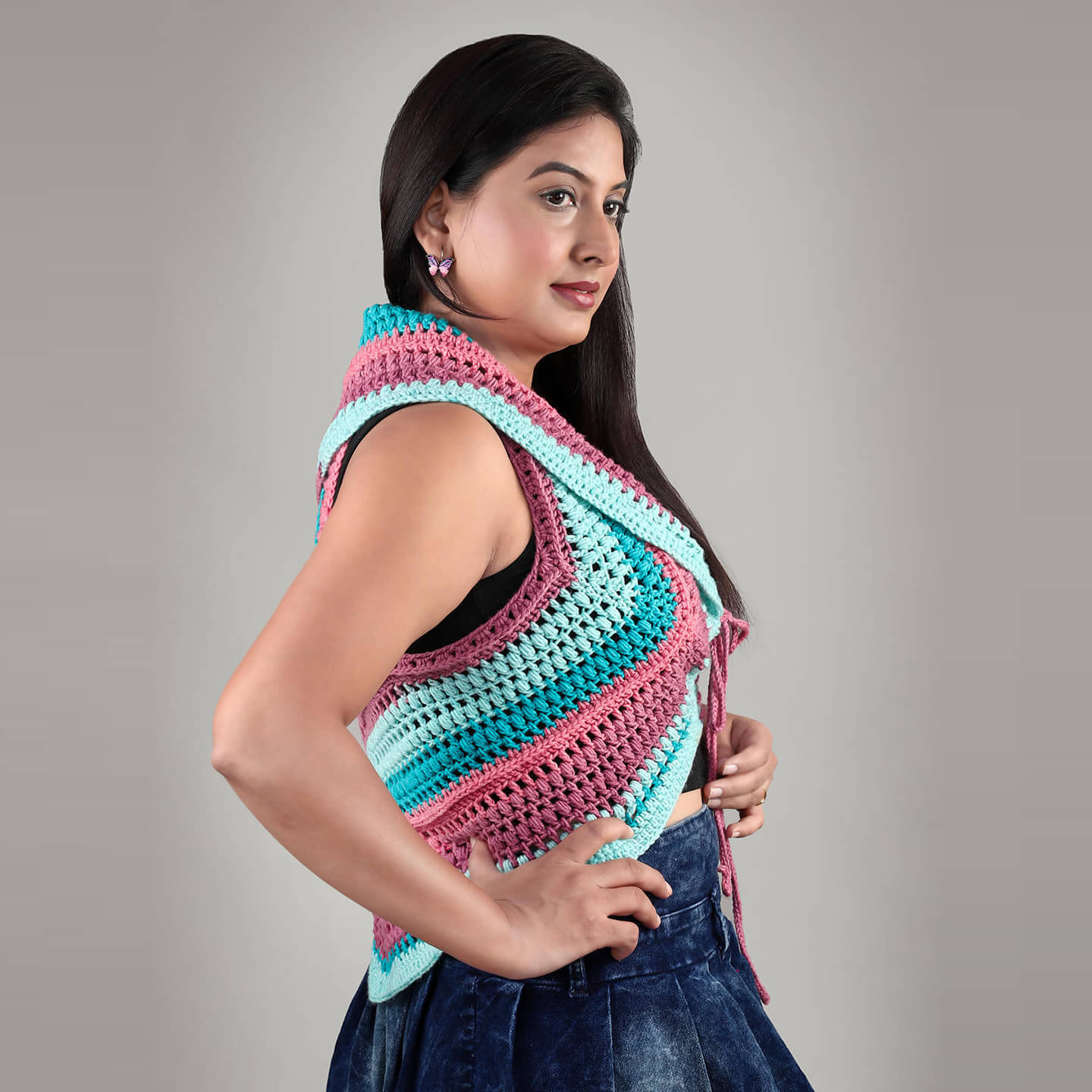 Handmade Sleeveless Jacket - 3100