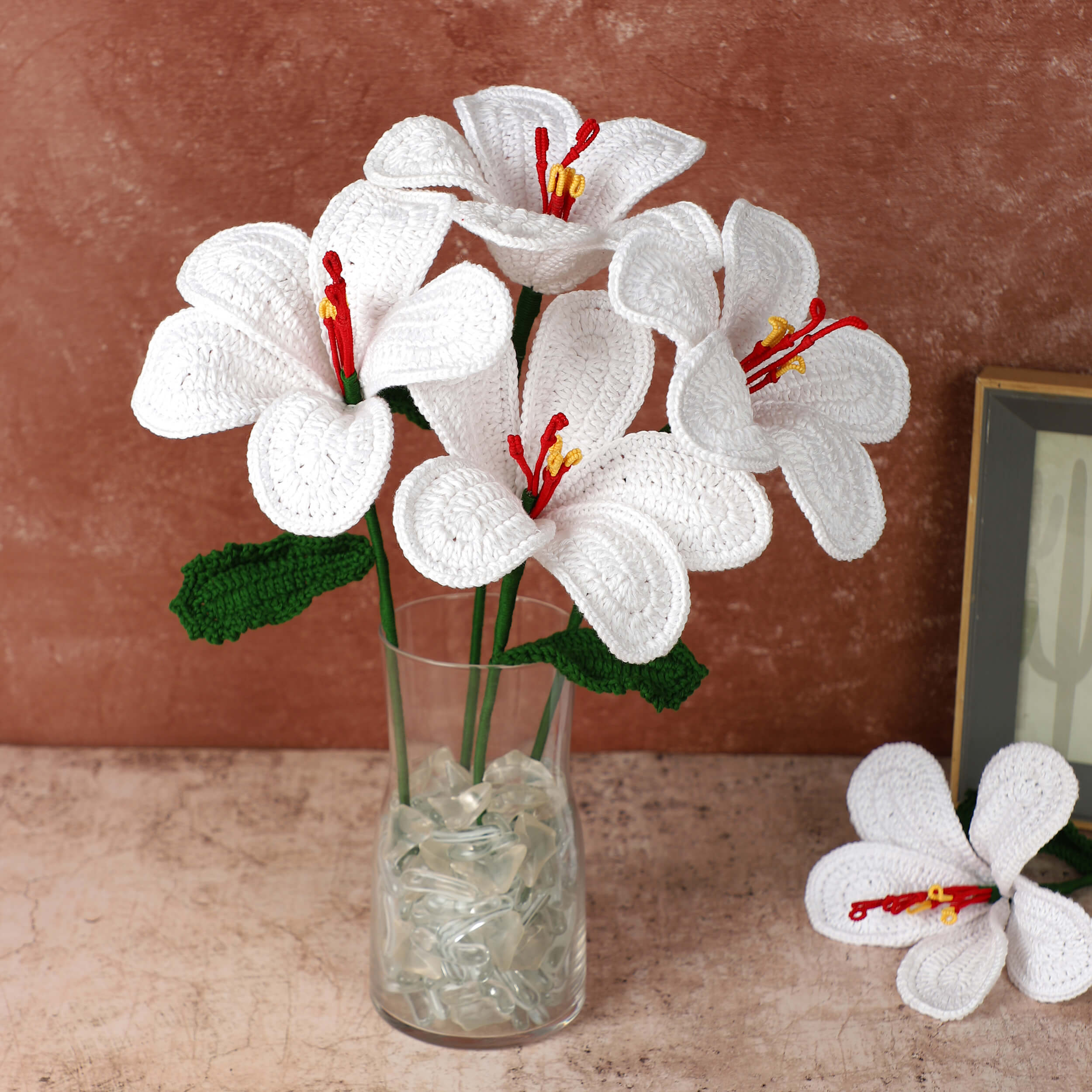 Hibiscus - Handcrafted Crochet Flowers
