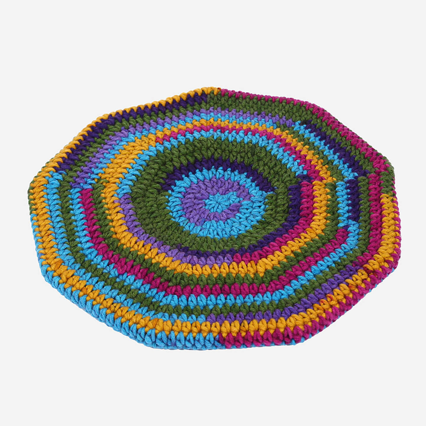 Women Handmade Multi Color Beret - 3334