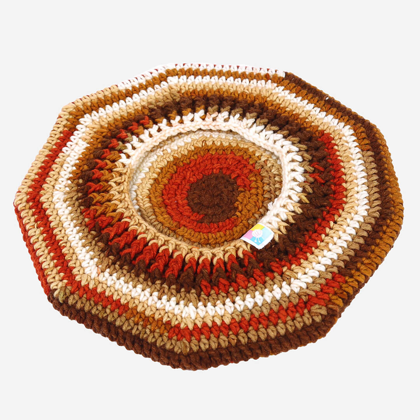 Women Handmade Shades of Brown Beret - 3335