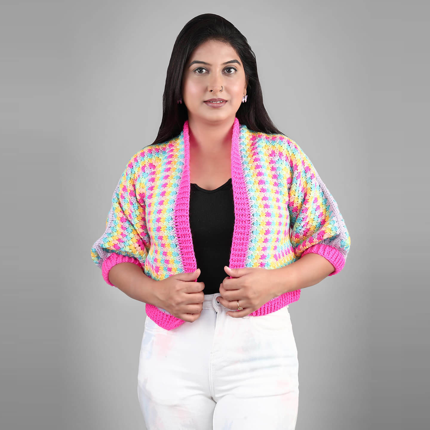 Womens Hexagon Winter Jackets - 3162