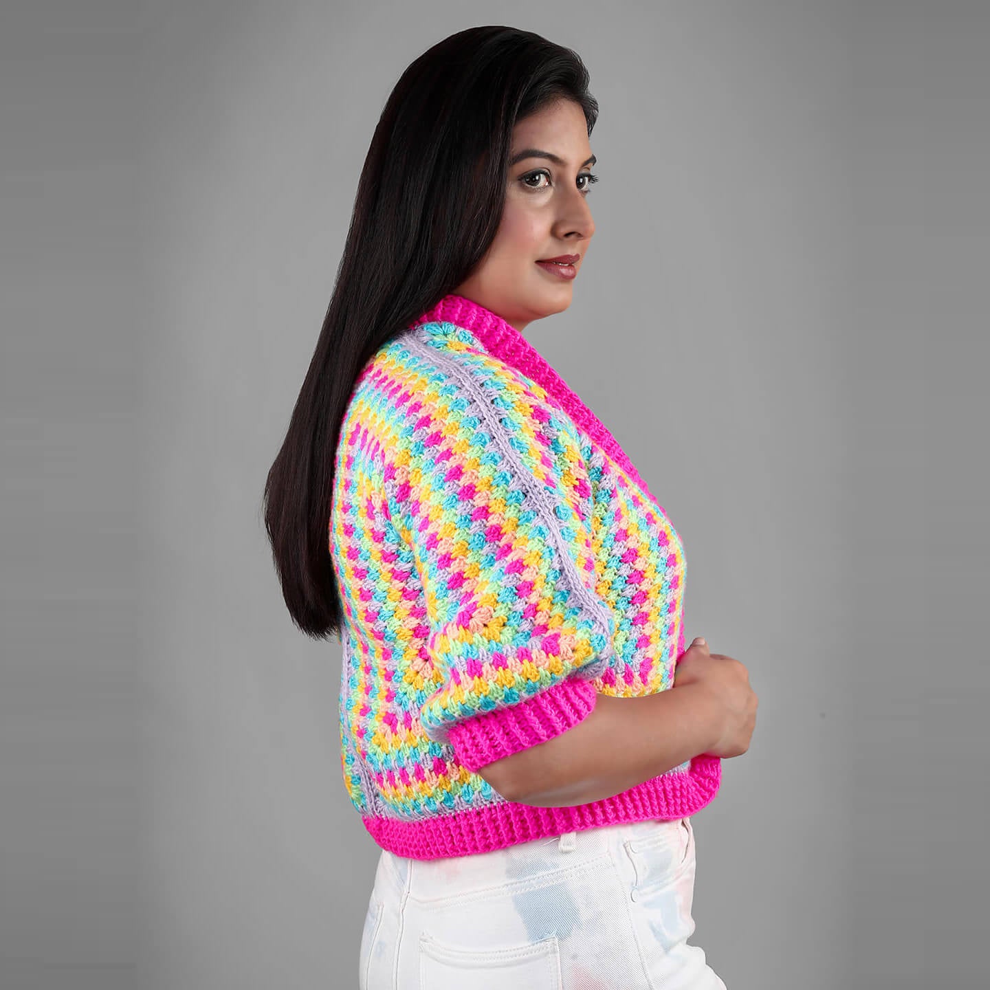 Womens Hexagon Winter Jackets - 3162