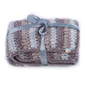 Soft Chenille Striped Baby Blanket - Grey 2612