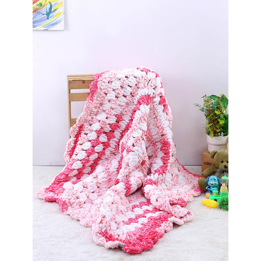 Soft Chenille Baby Blanket - Pink 2616