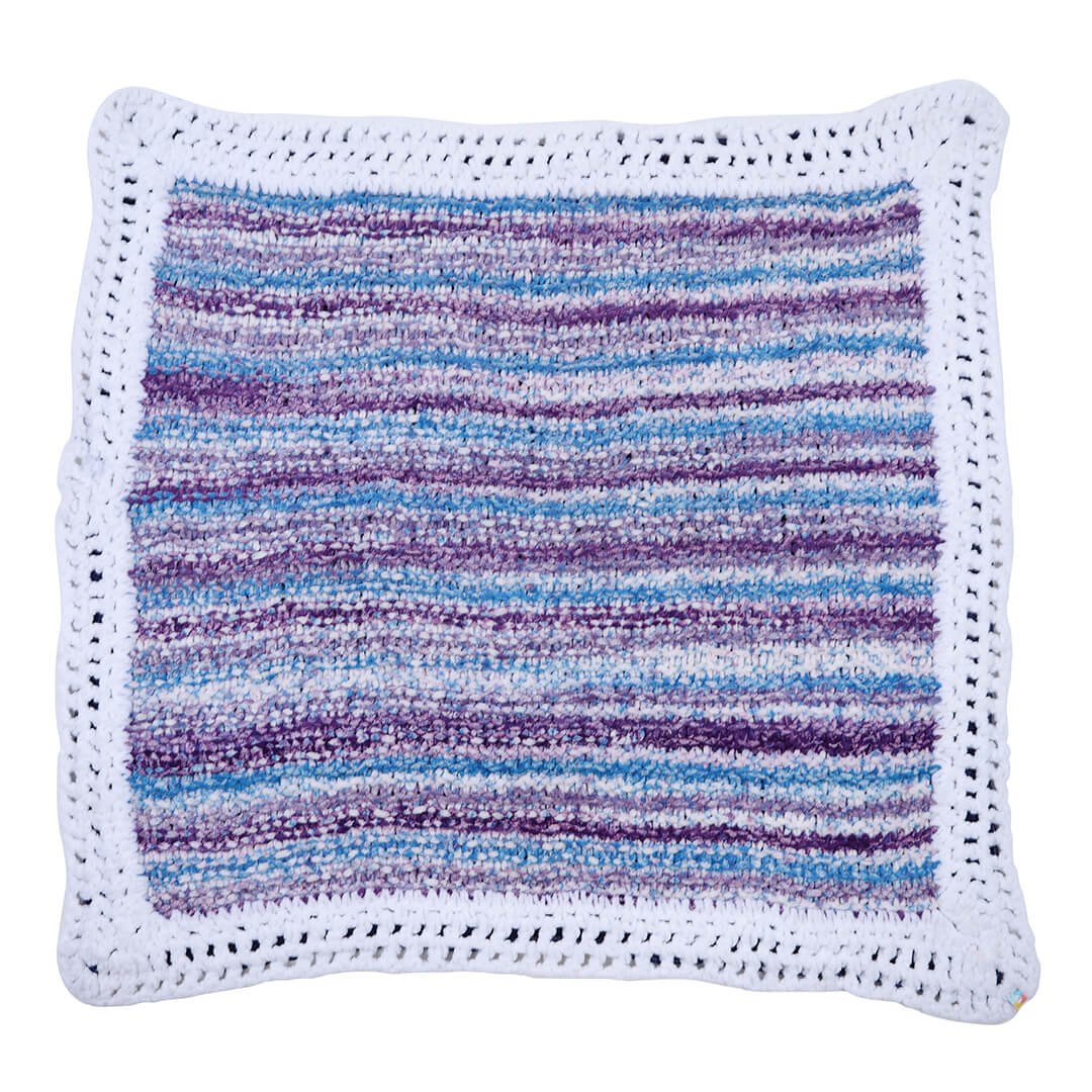 Soft Chenille Self Print Baby Blanket - Multi-Color 2726