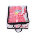 Soft Cable Self Design Baby Blanket - Pink 2729
