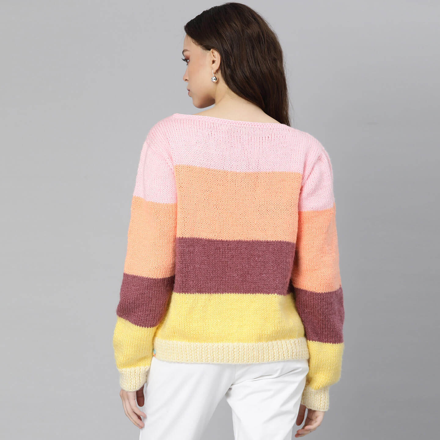 Handmade Baggy Pullover - Multi Color 3034