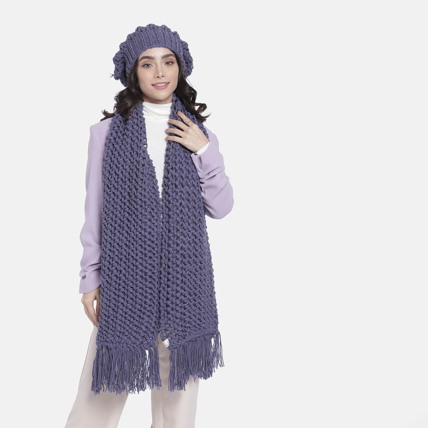 Beanie and Scarf Coordinating Set - 3169