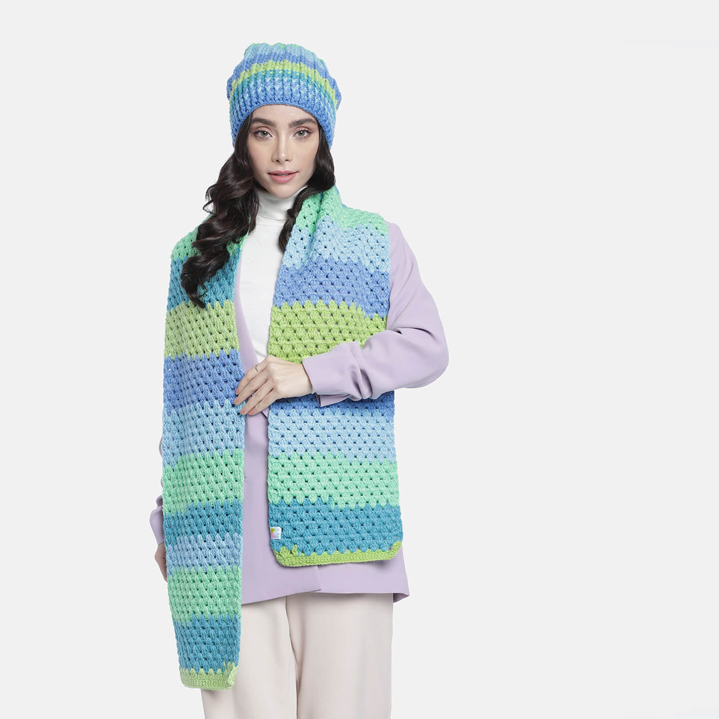 Beanie and Scarf Coordinating Set - 3172
