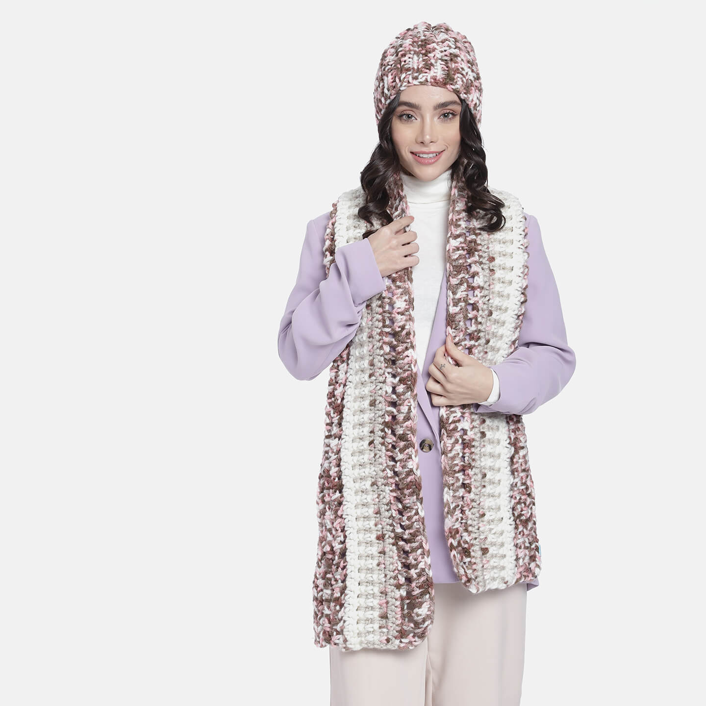 Beanie and Scarf Coordinating Set - 3175