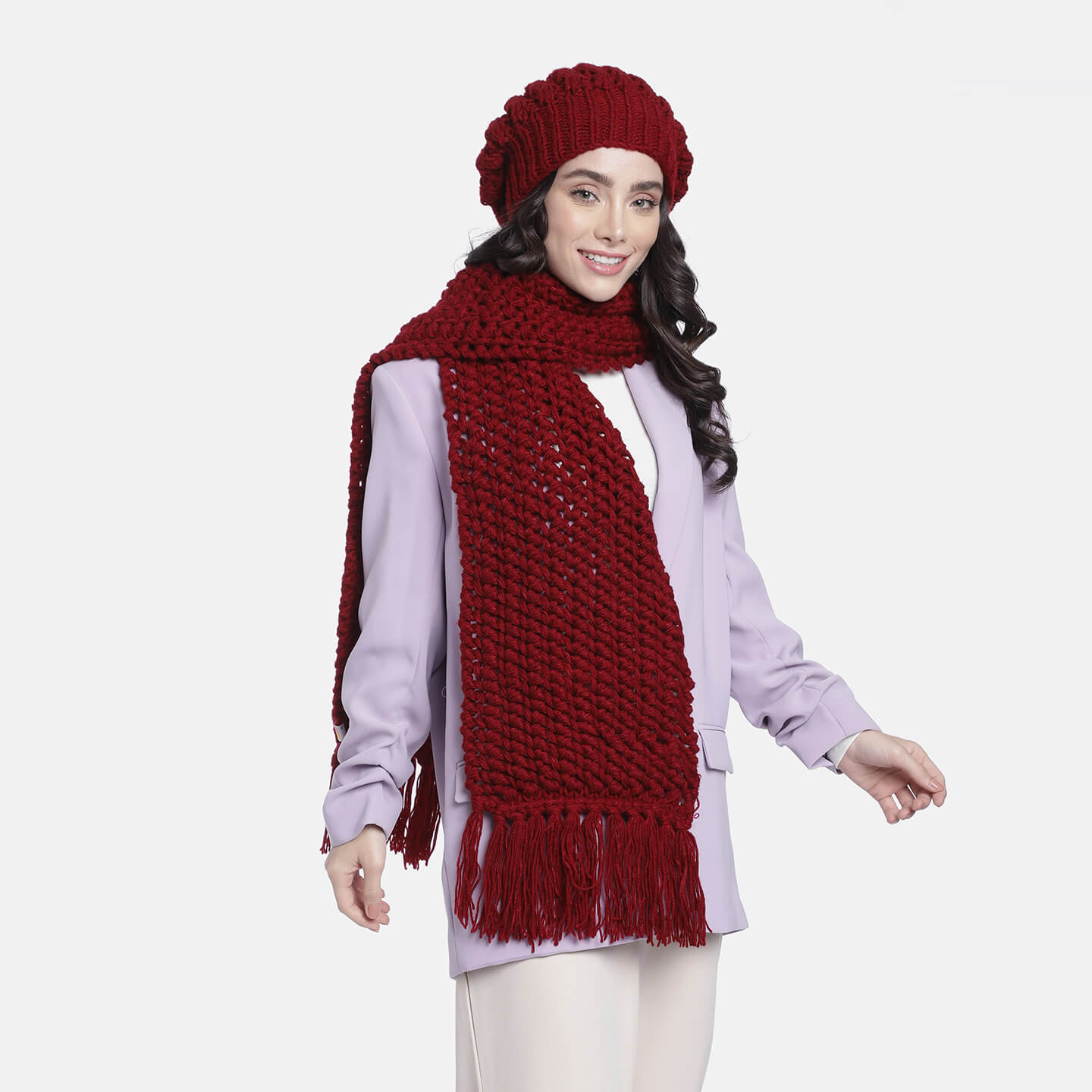 Beanie and Scarf Coordinating Set - 3183