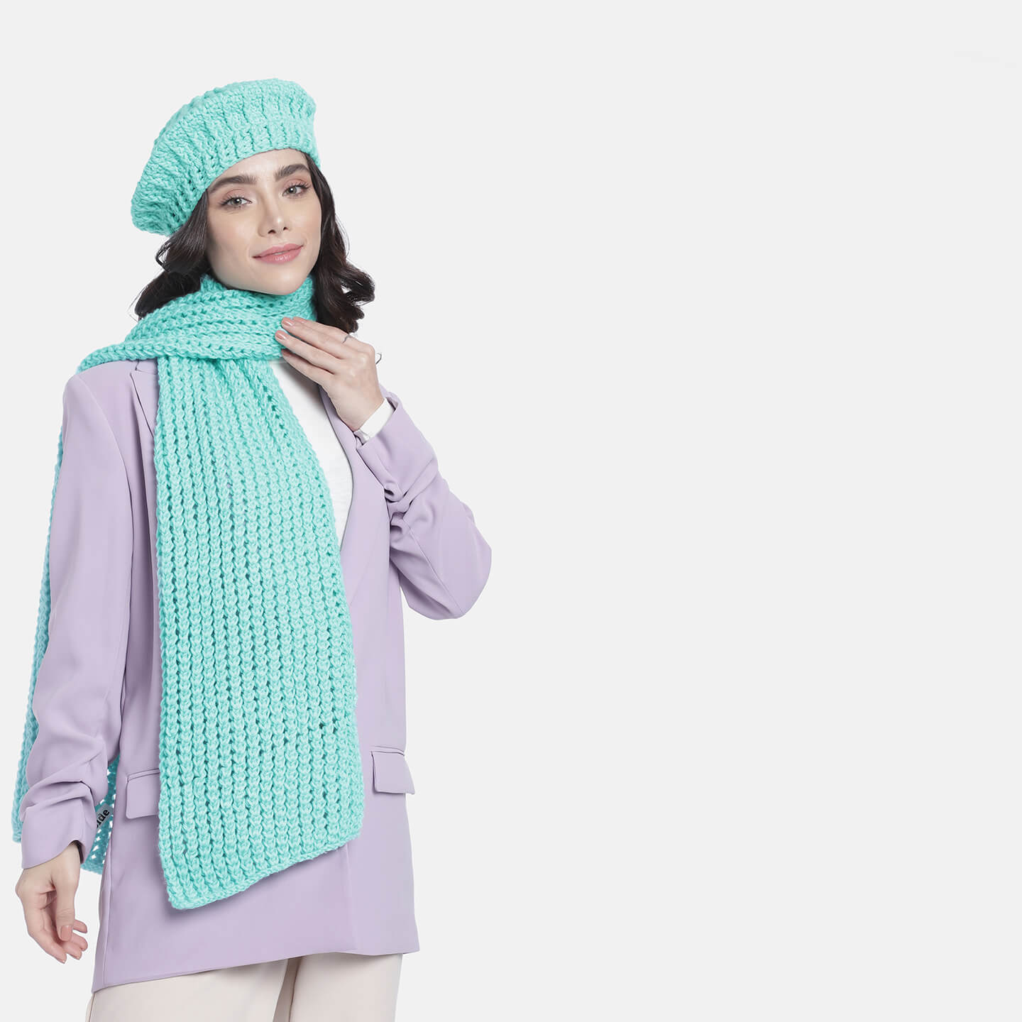 Beanie and Scarf Coordinating Set - 3188