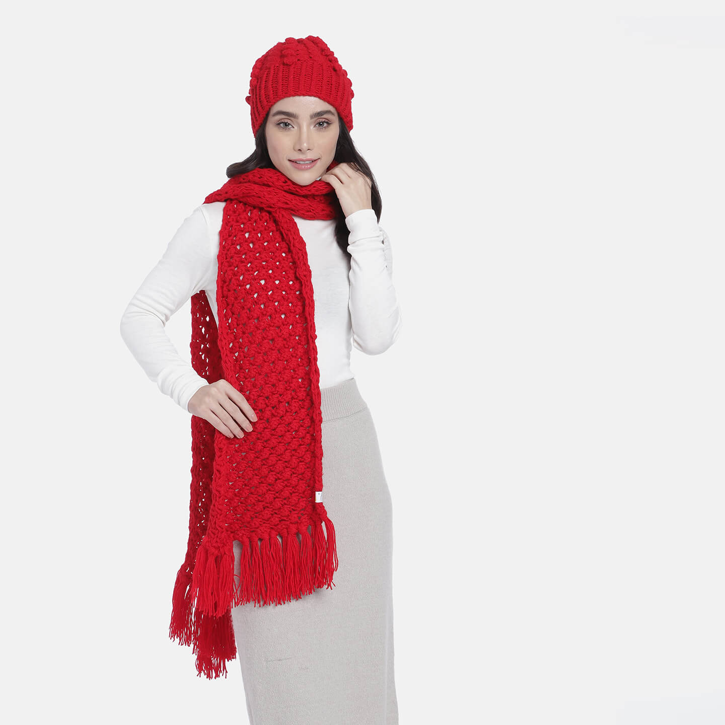 Beanie and Scarf Coordinating Set - 3198