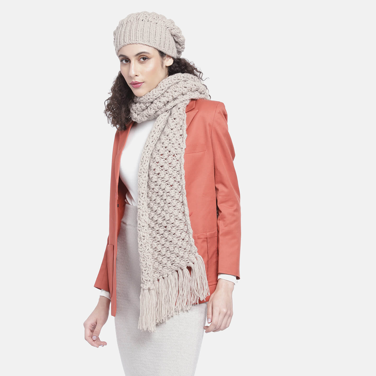 Beanie and Scarf Coordinating Set - 3210