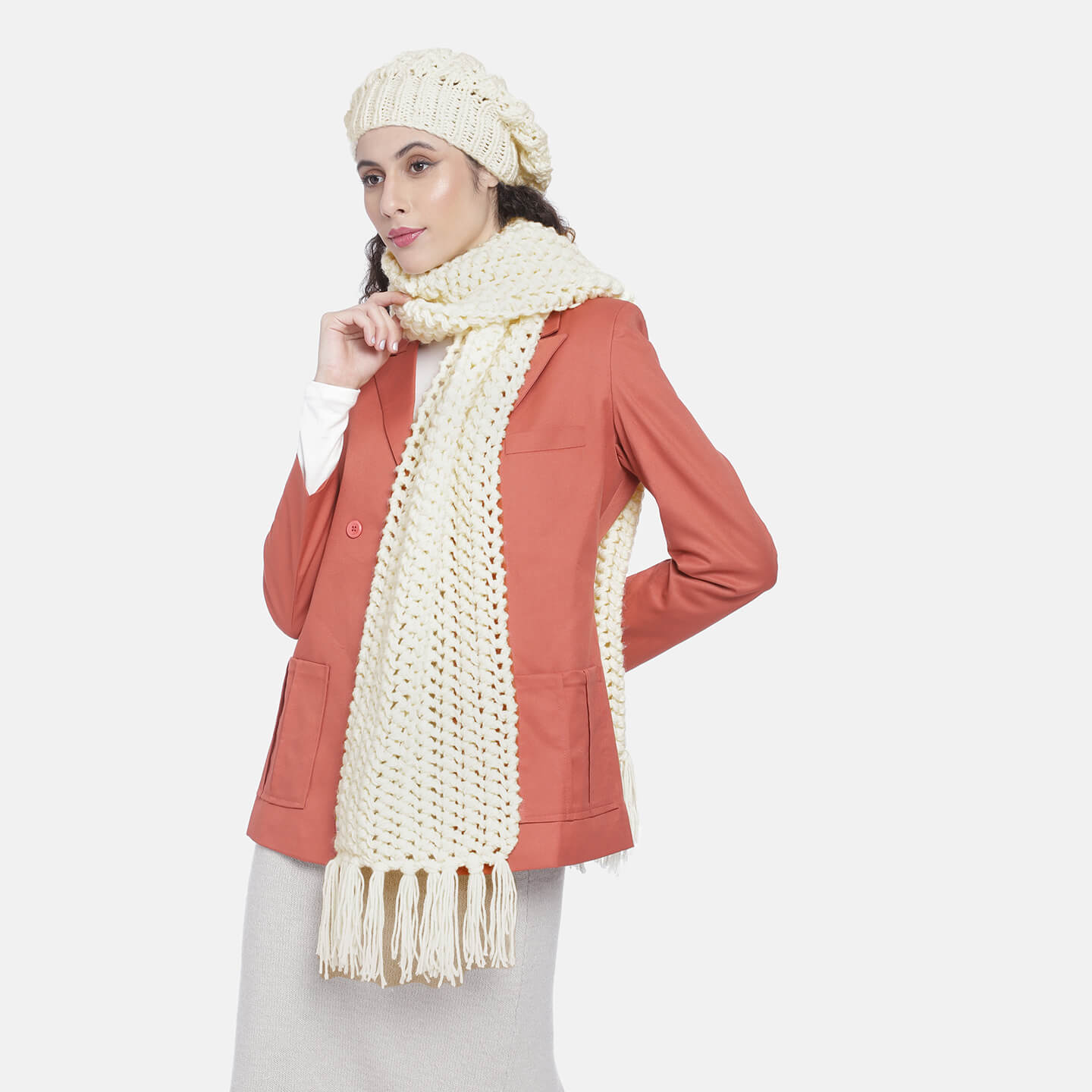 Beanie and Scarf Coordinating Set - 3213