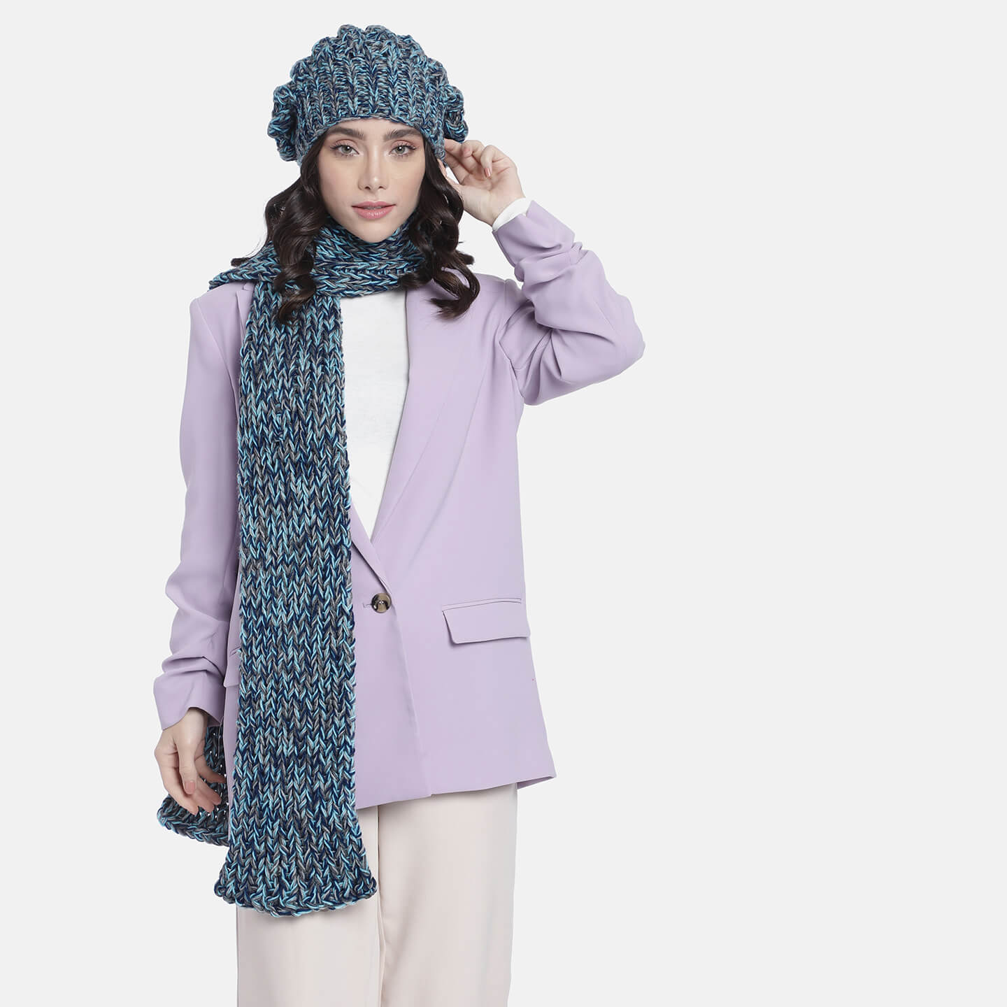Beanie and Scarf Coordinating Set - 3214