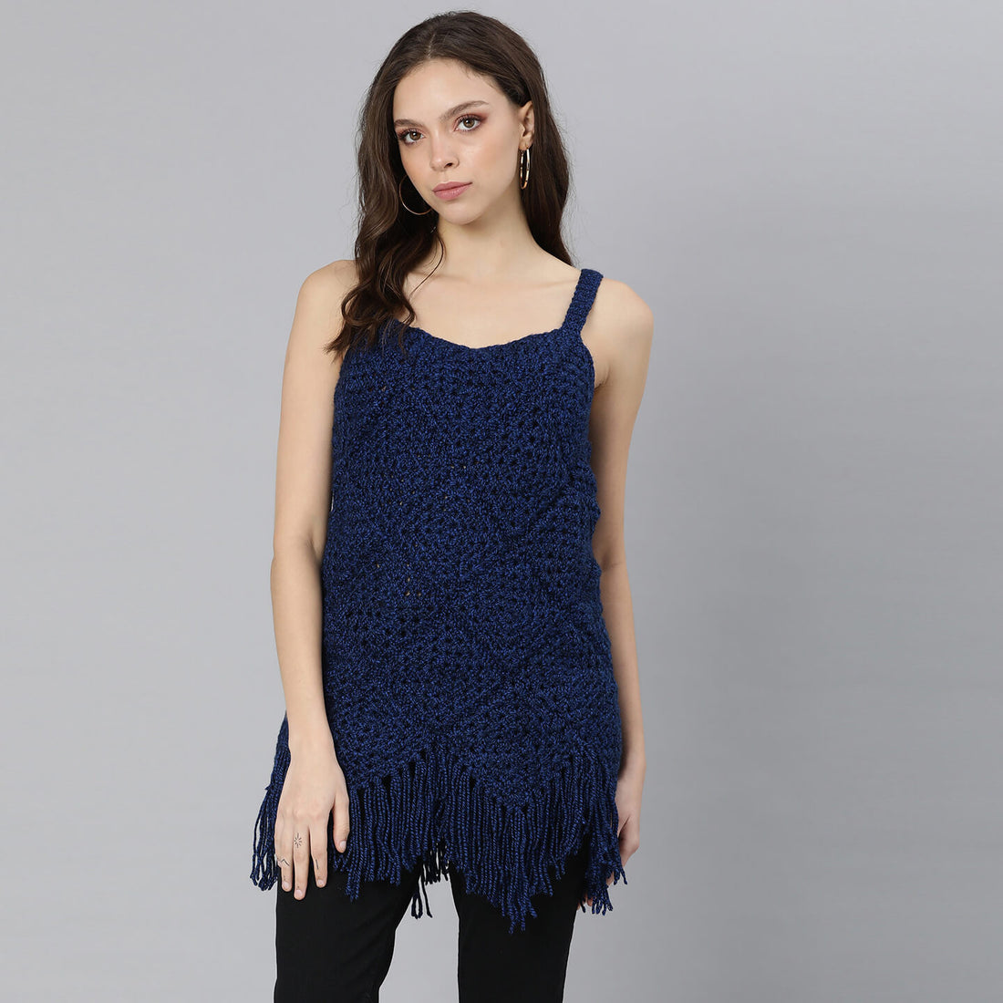 Handmade Mini Dress - Blue & Black 3025