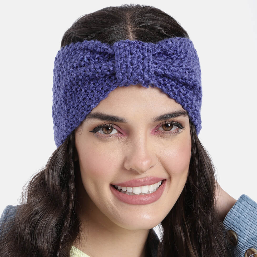 Bow Headband - Blue 2697